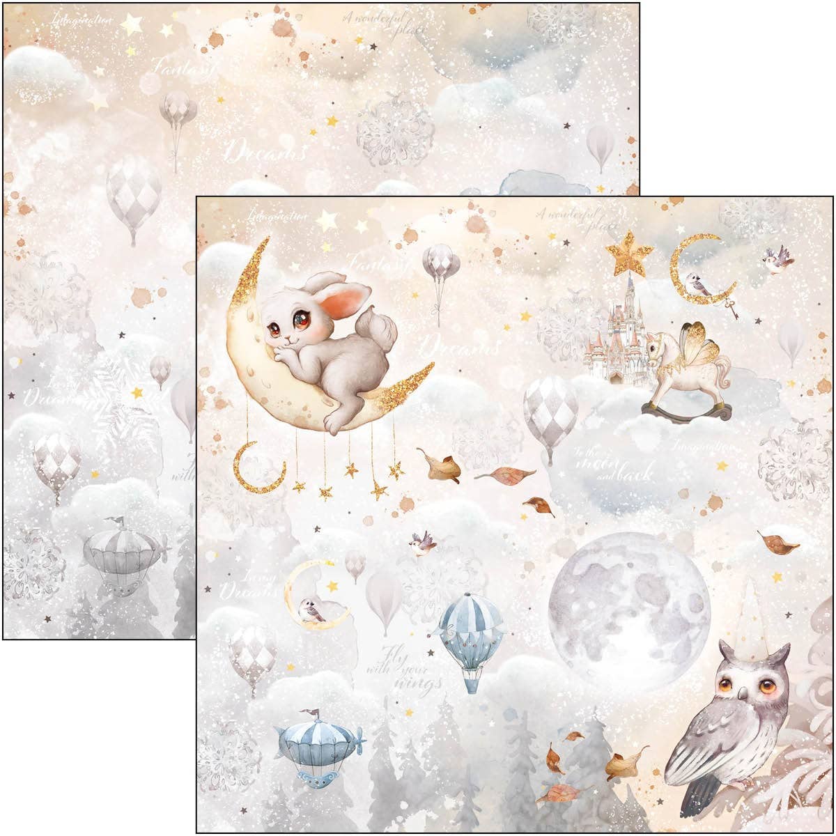 Ecstasy Crafts Distributing - Wholesale Scrapbook - Dreamland Pad 8x8 12/Pkg25