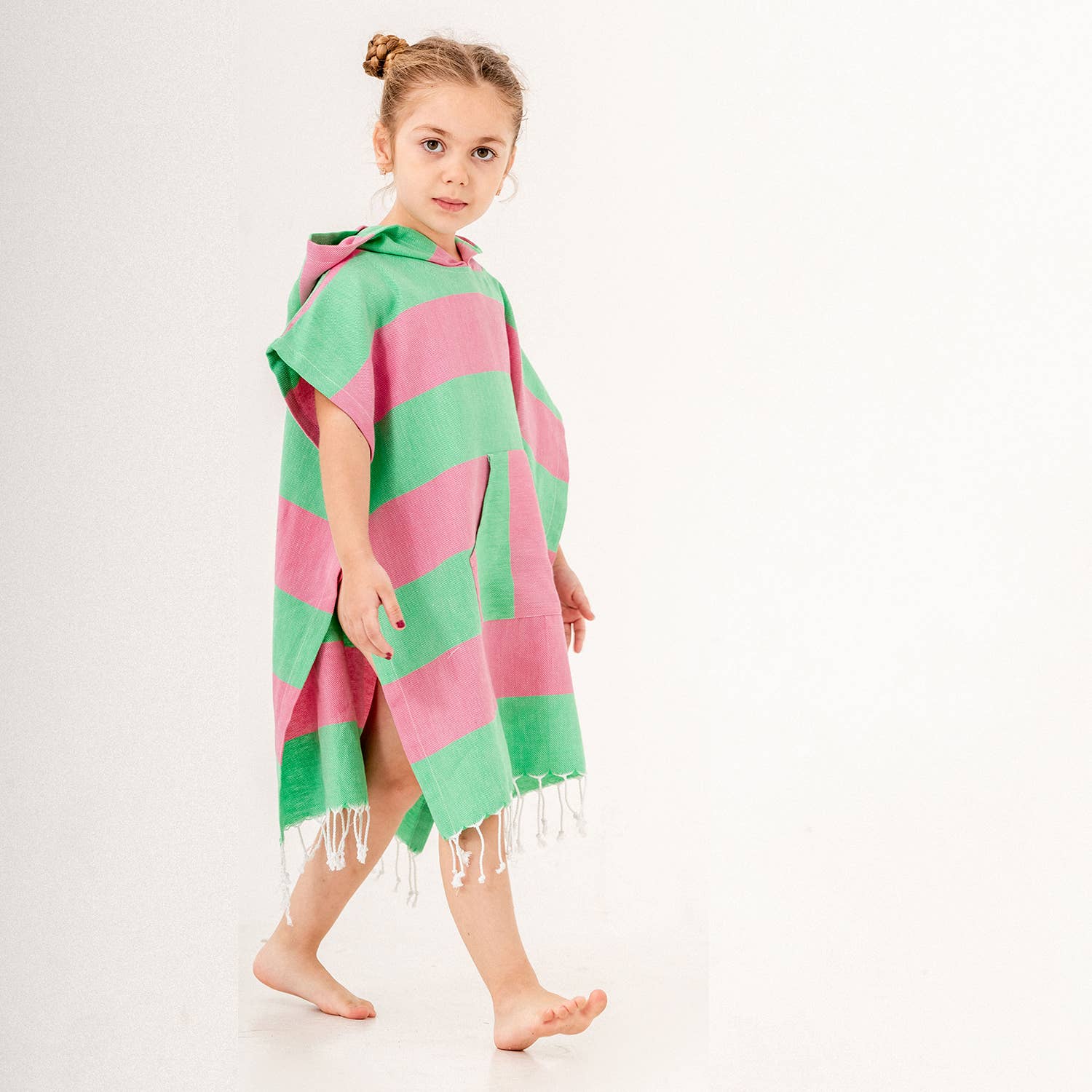 Kikoya - Wholesale Poncho Towel - Kids & Baby - Kids Summer Hooded Poncho Changing Swimming Beach Baby Towel6