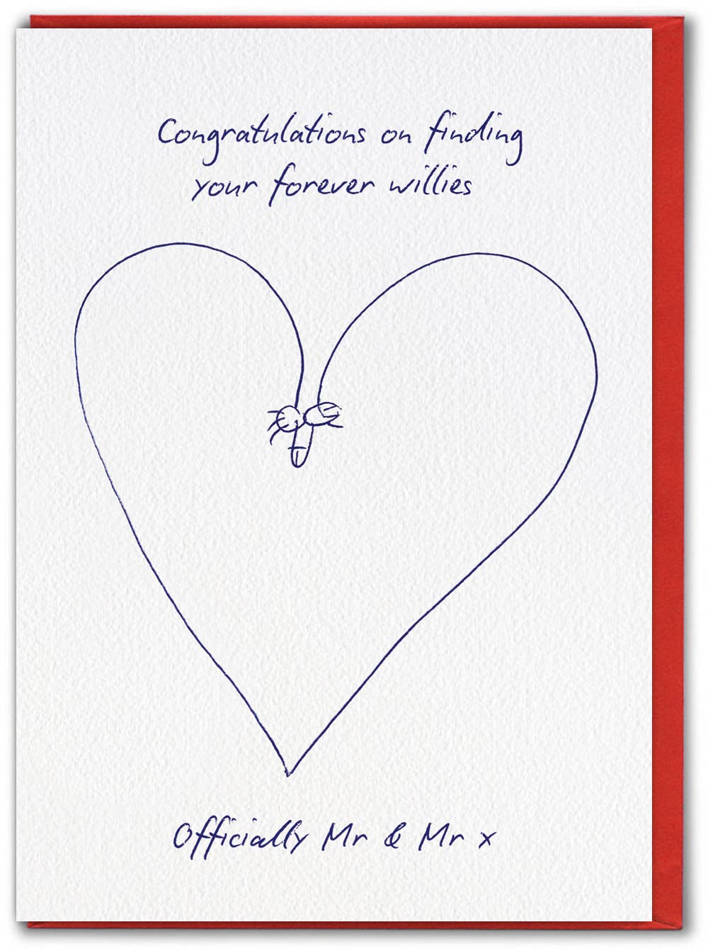 Brainbox Candy – wholesale Wedding card – Funny Wedding Day Card - Mr & Mr Forever Willies0