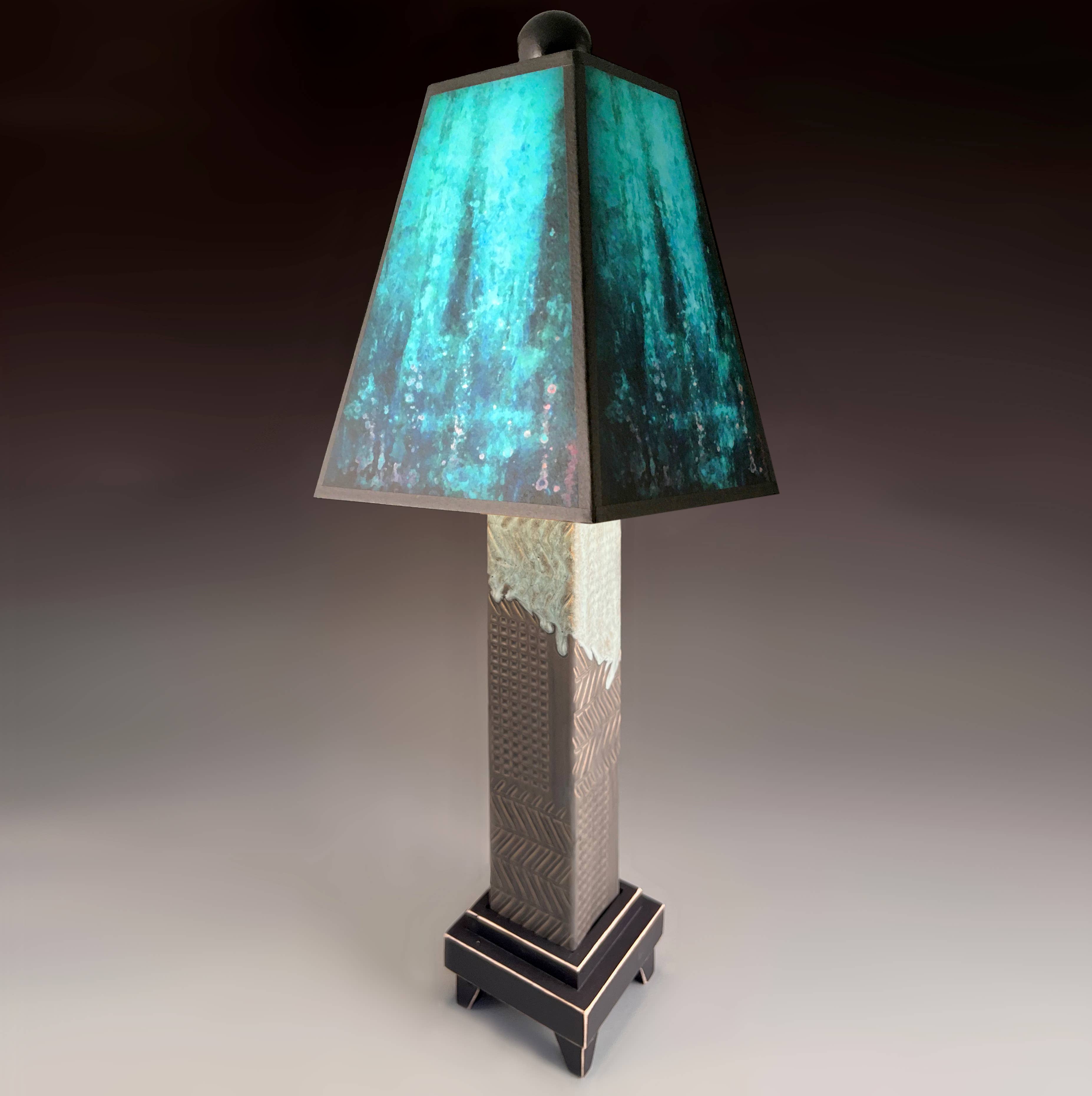 Macone Clay / Spooner Creek - Wholesale Accent/Desk Lamp - D - Blue Rain Lamp5