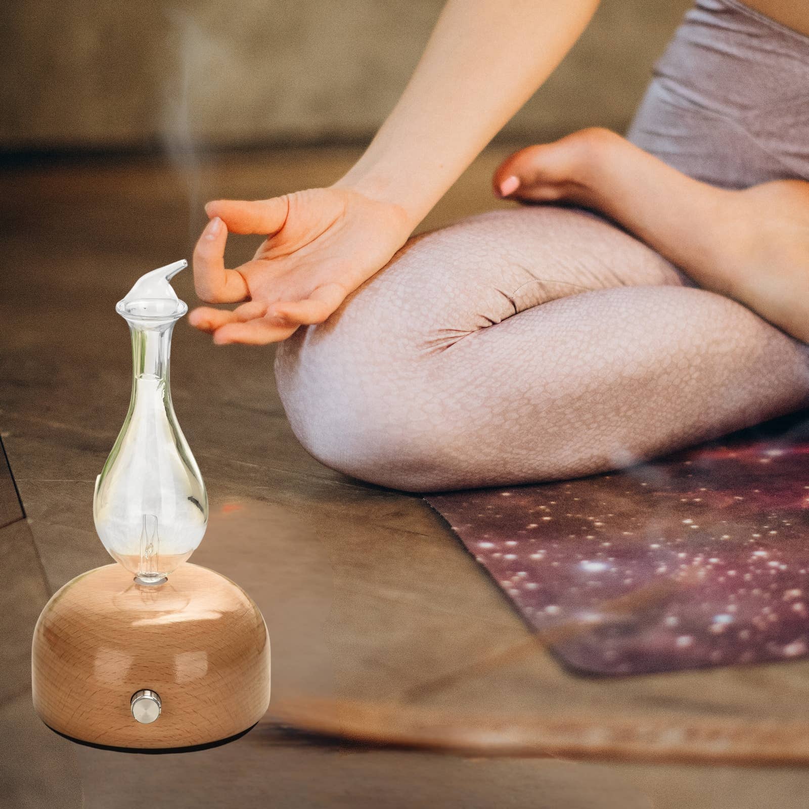 Zen'Arôme - Vente Décorations de table - Diffuseur Huile Essentielle Aurora Nébuliseur Bois & Verre13