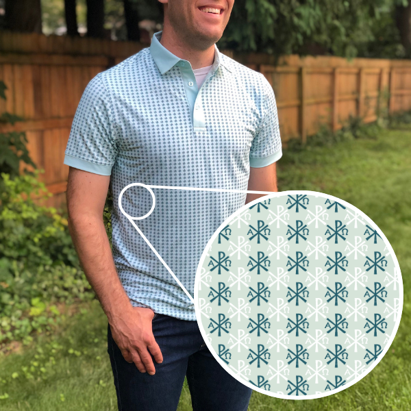 Sock Religious - Vendita all'ingrosso Polo - Uomo - Polo da prestazione cattolico da uomo Chi Rho1