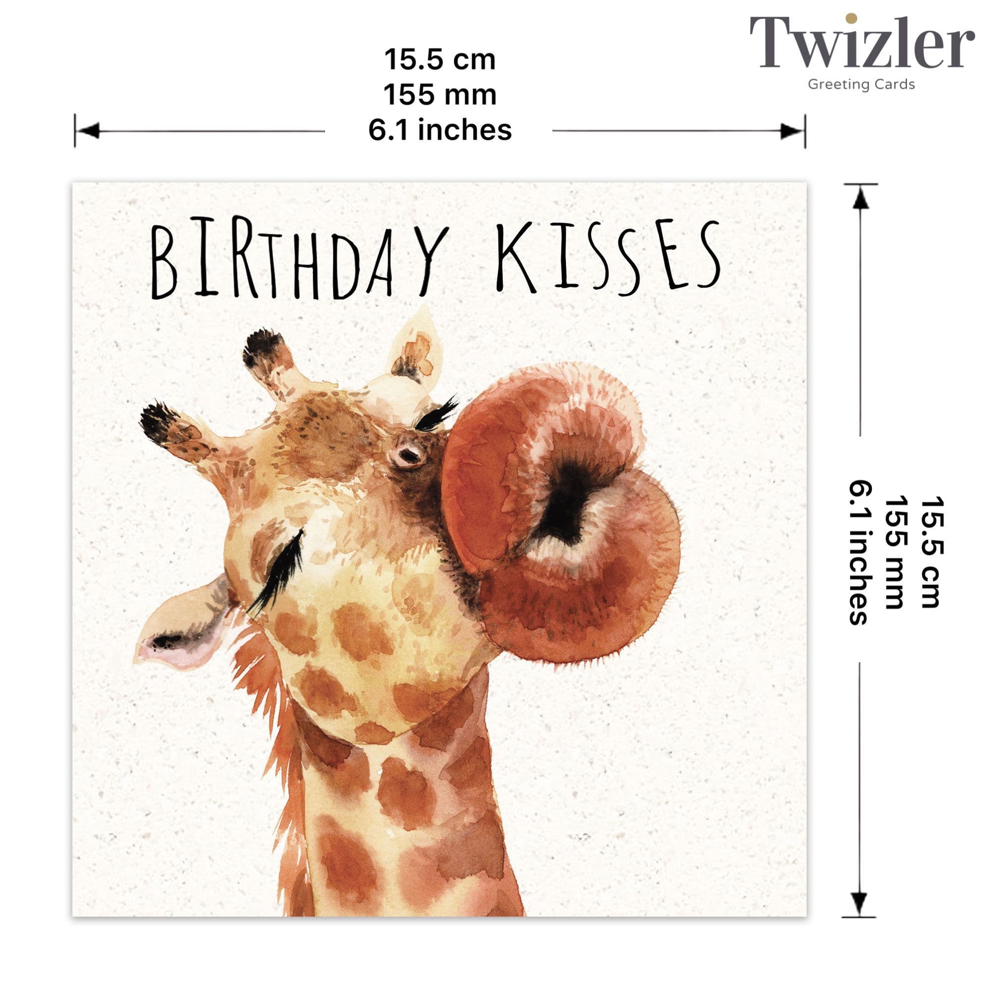 Twizler Ltd – wholesale Birthday card – Birthday Kisses - Funny Birthday Card2