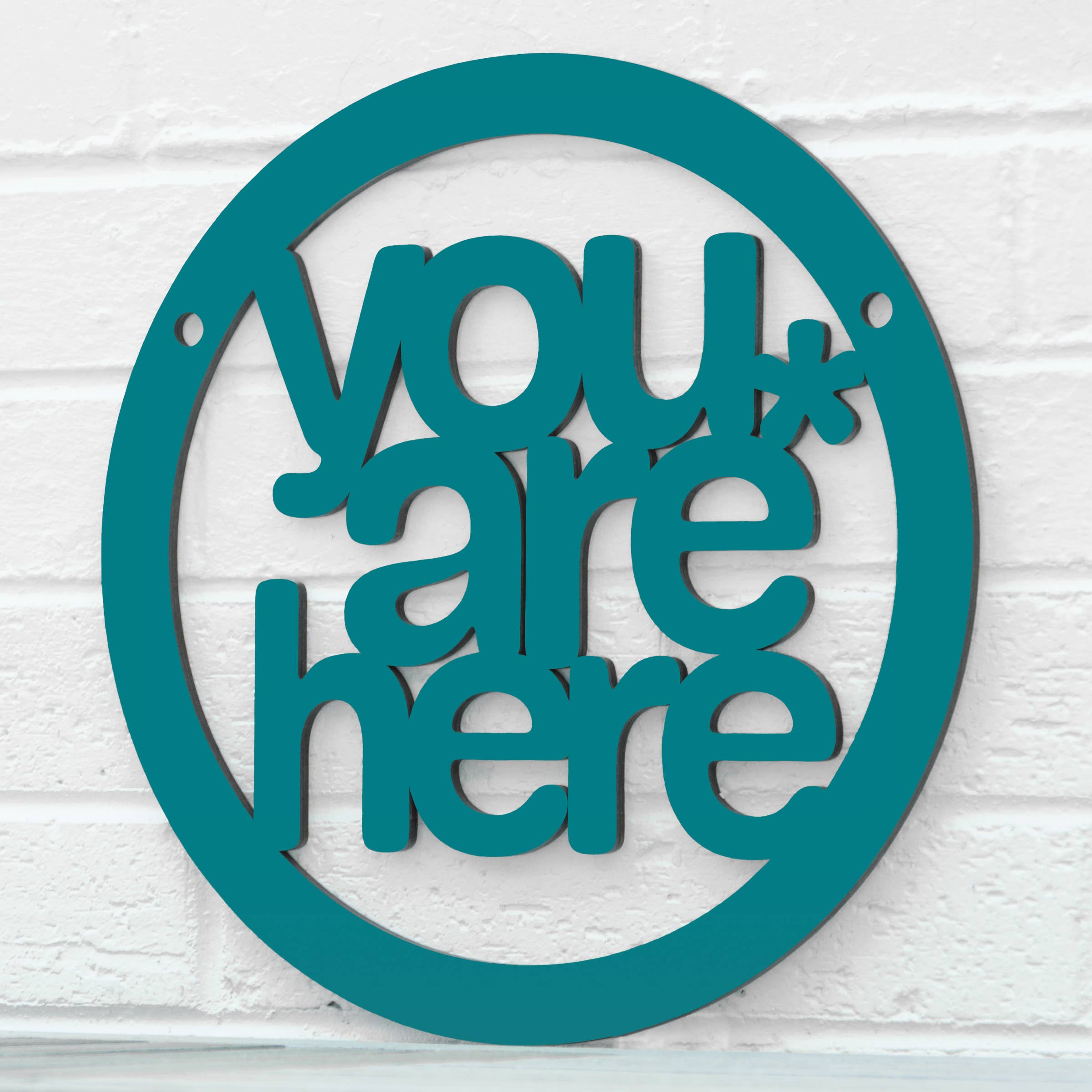 Spunky Fluff - Wholesale Wall Sign - You Are Here, Self Awareness Connection Wall Sign4