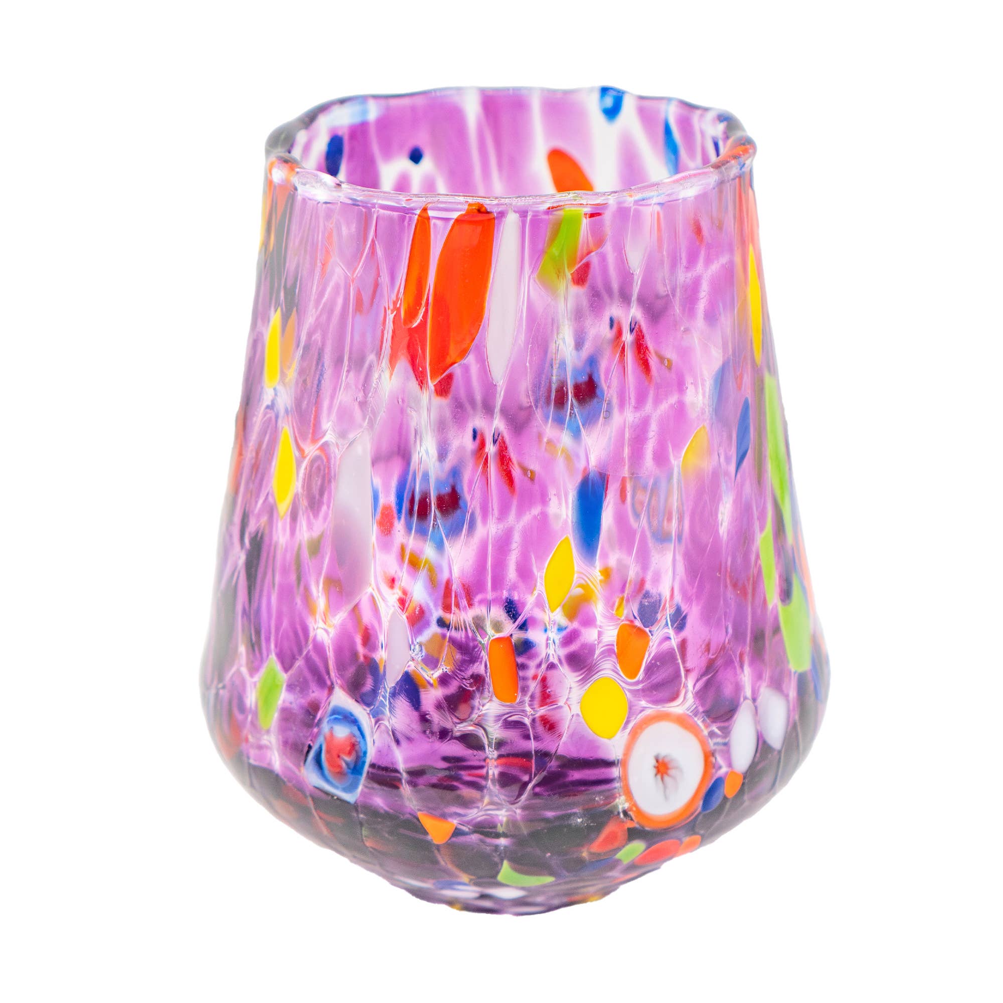 Murano Dream - Wholesale Drinkglas/beker - Set van 6 Murano glazen MD085 in verschillende kleuren4