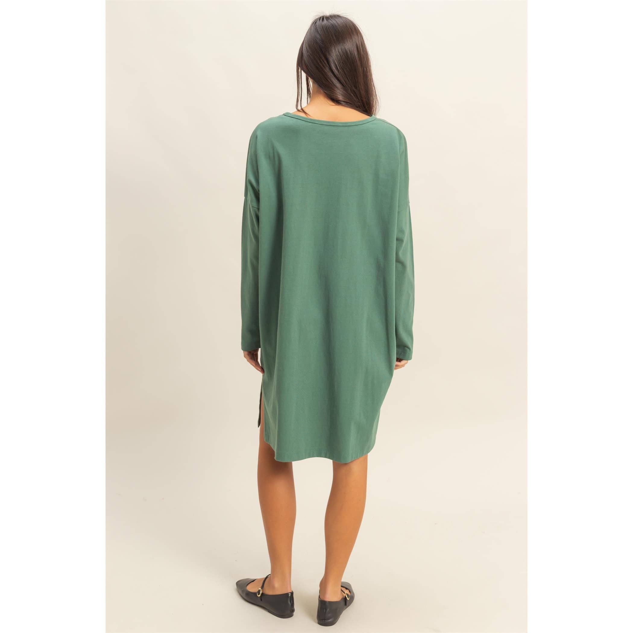 HYFVE – wholesale Dress – Women's – Side Slit Oversized Midi Dress13