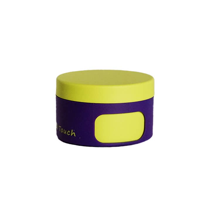 Papier Plume - Wholesale Pencil Sharpener - "Touch" a purple & lime sharpener with a medium waste cont.1