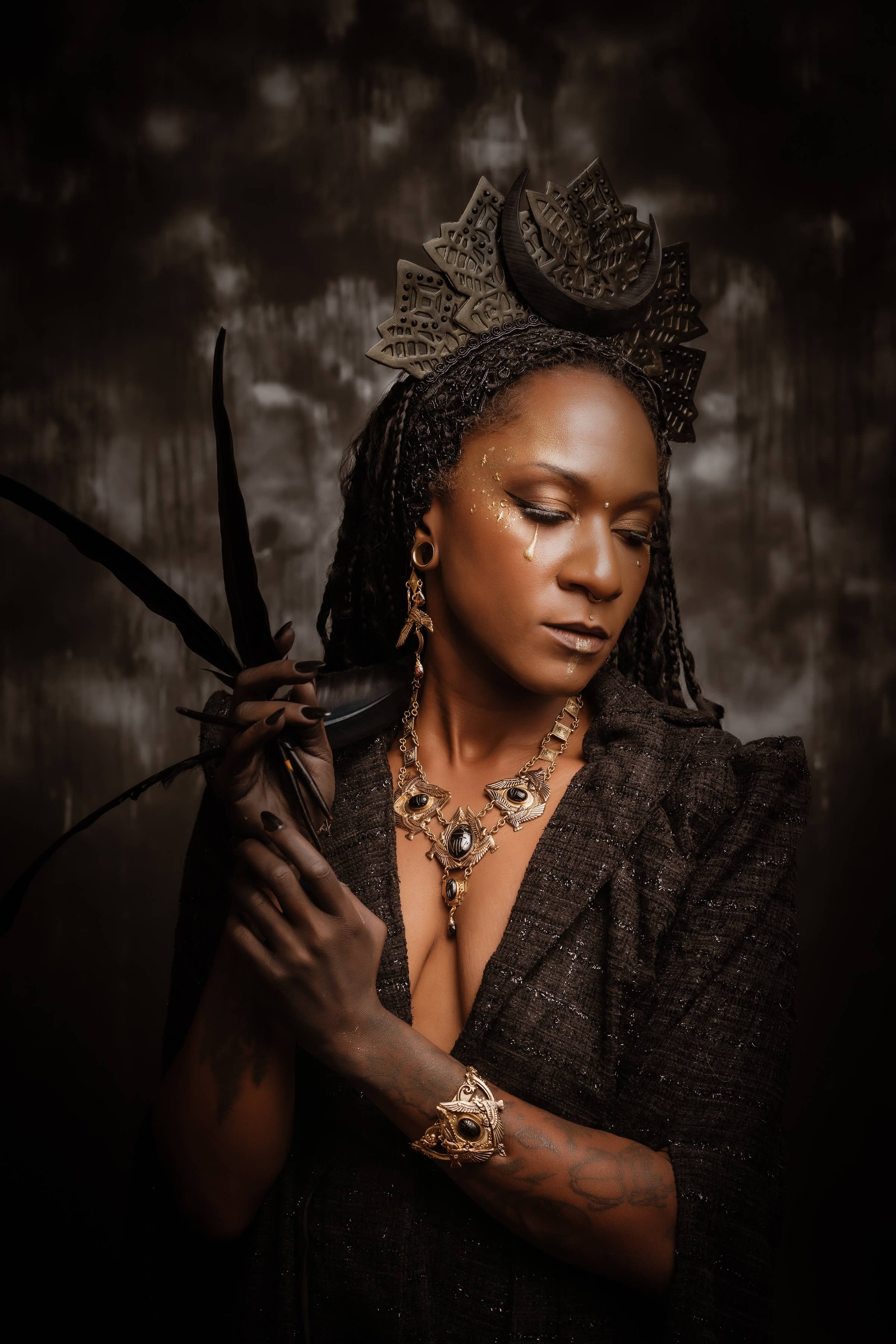 Trollbinde – wholesale Cuff bracelet – Nekhbet Shield Cuff2