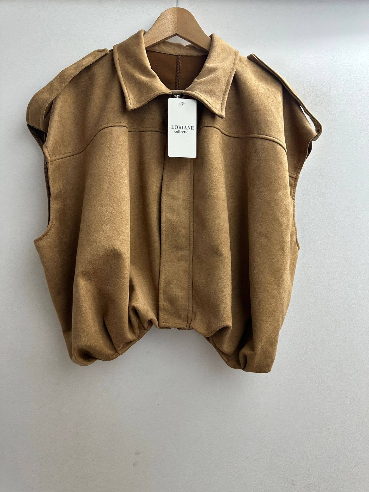 LORIANE - Wholesale Jas - Dames - 10393G Suède jas5