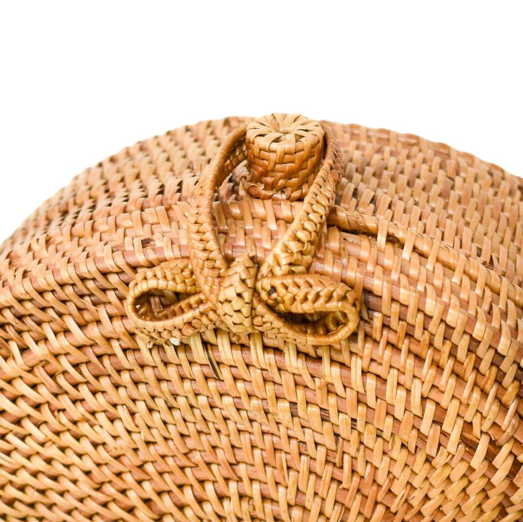 POPPY + SAGE - Wholesale Crossbody Bag - Women's - Bowtie Camilla Round Rattan Bag2