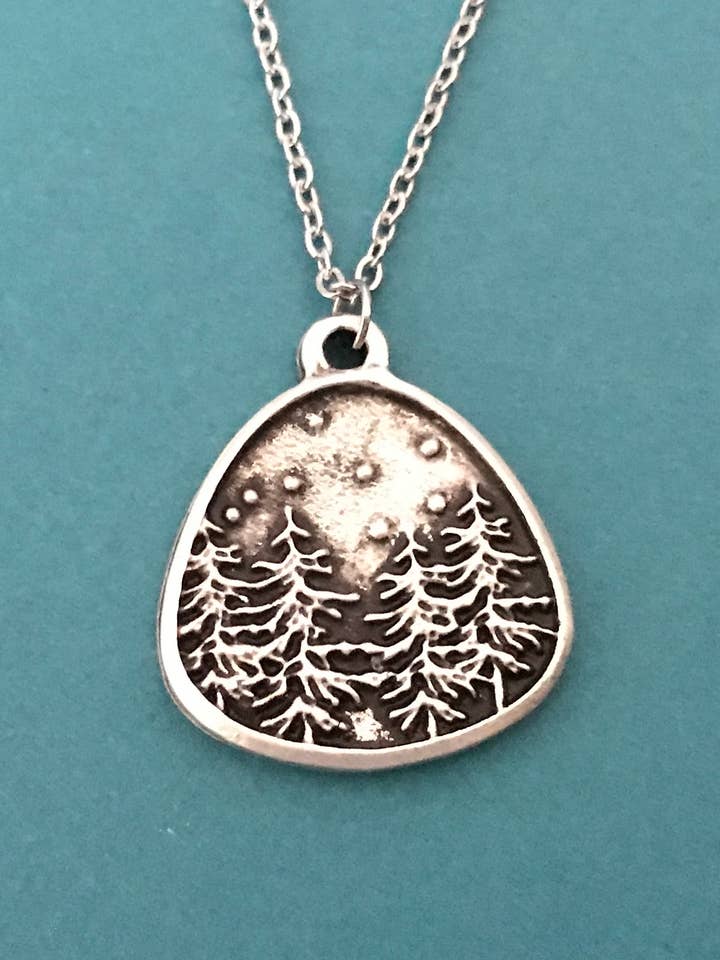 Colar Prata de Cena de Inverno por atacado de Dreamspirit