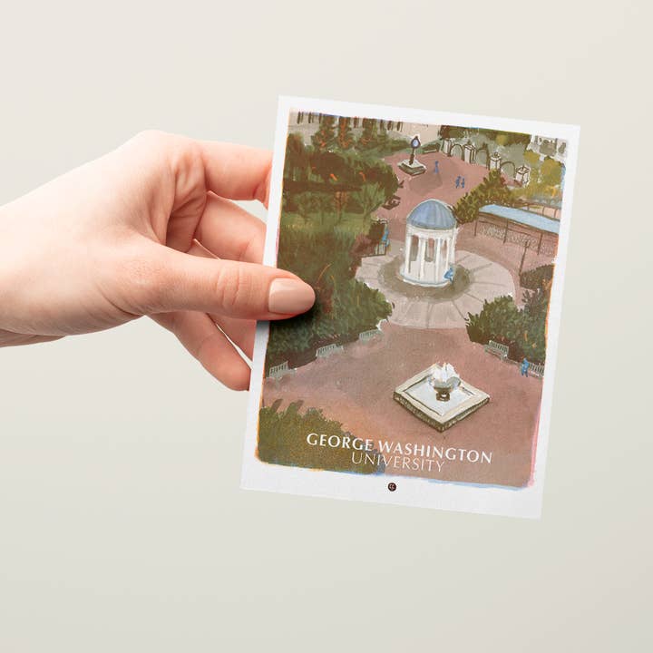 The Culture Curious - Wholesale Postcard - George Washington University postcard