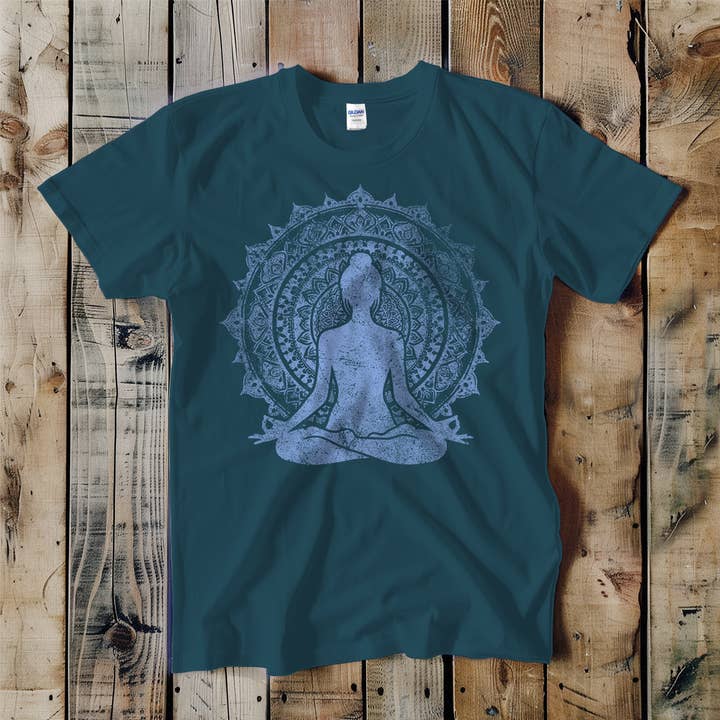 Swift Retail - Wholesale T-Shirt (Graphic) - Unisex - Meditating Mandala Unisex Tee