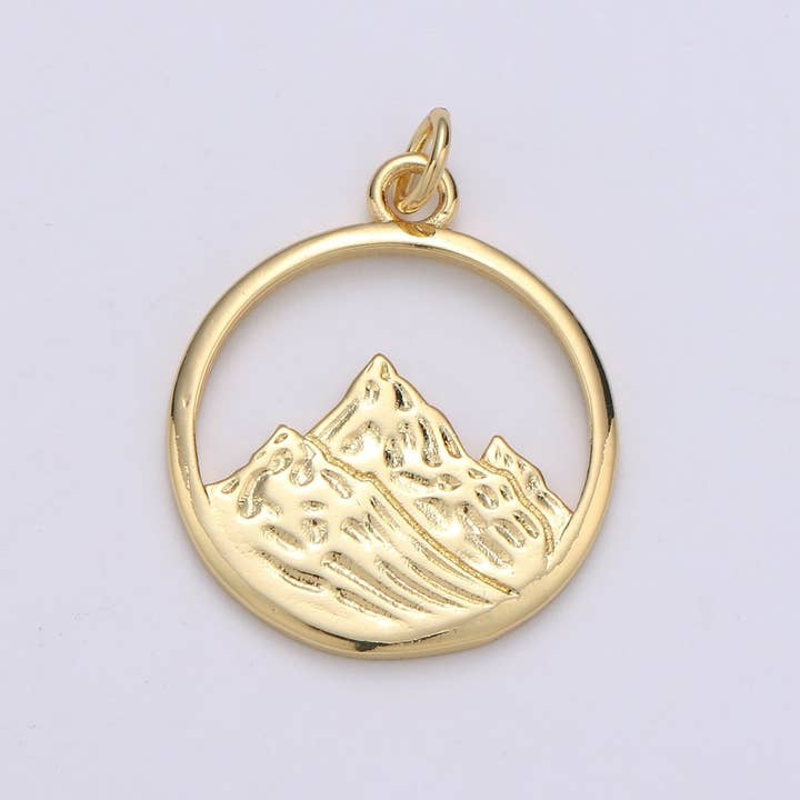 Aim Eternal - Wholesale Individual Charm/Pendant - Dainty Gold Element Charm Fire Wind Earth Ocean Wave Charm. 24K Gold Filled Charm for Bracelet Necklace Earring Supply D-915 D-923 - D-9252
