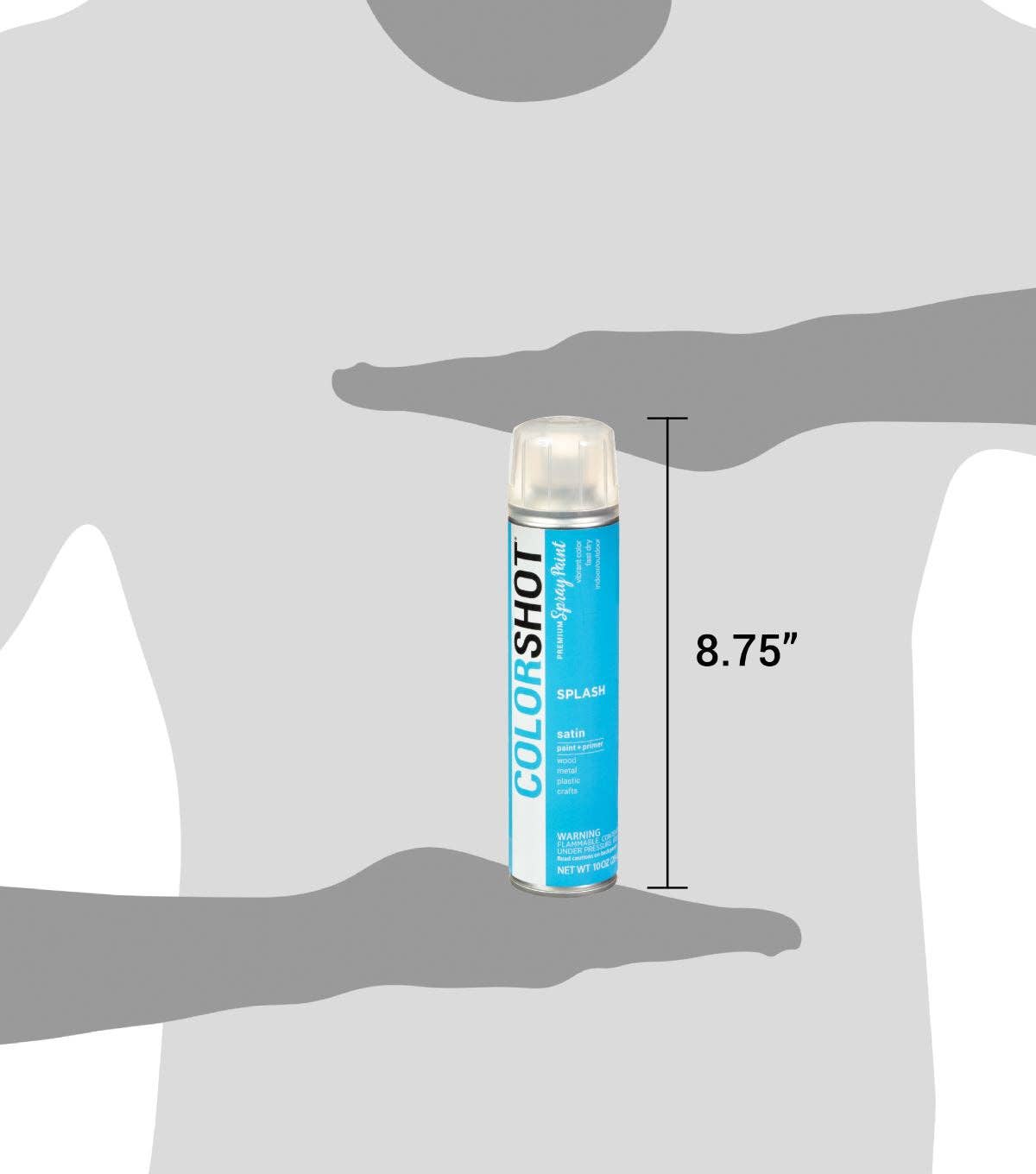 Ilovetocreate - Wholesale Paint Set - COLORSHOT Satin Spray Paint Splash (Medium Blue) 10 oz.8