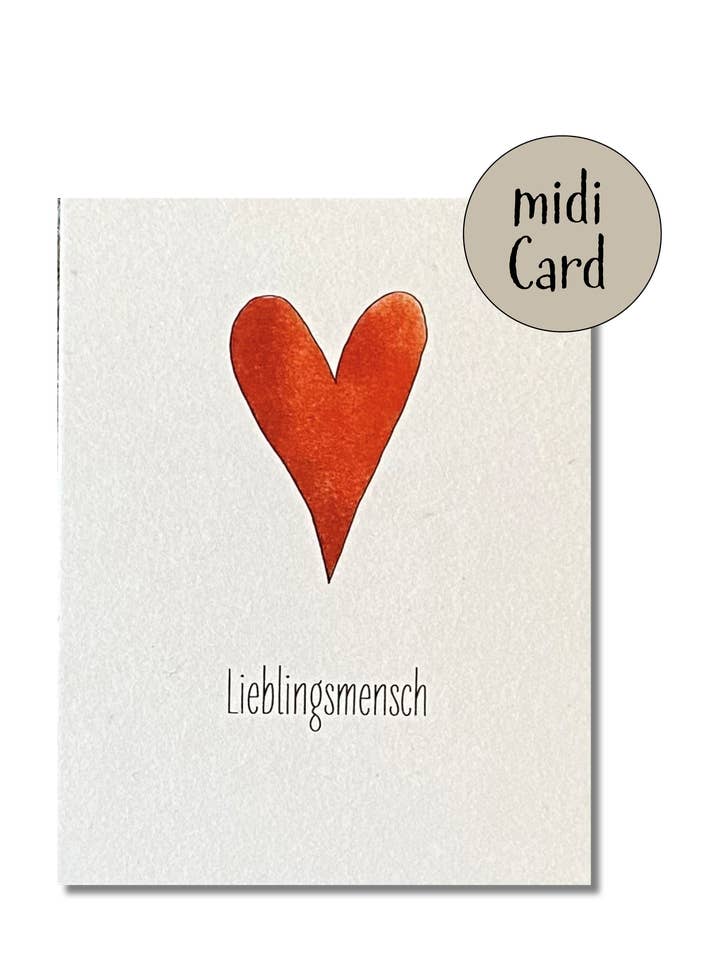 Midikarte Lieblingsmensch for wholesale by KEITCARDS