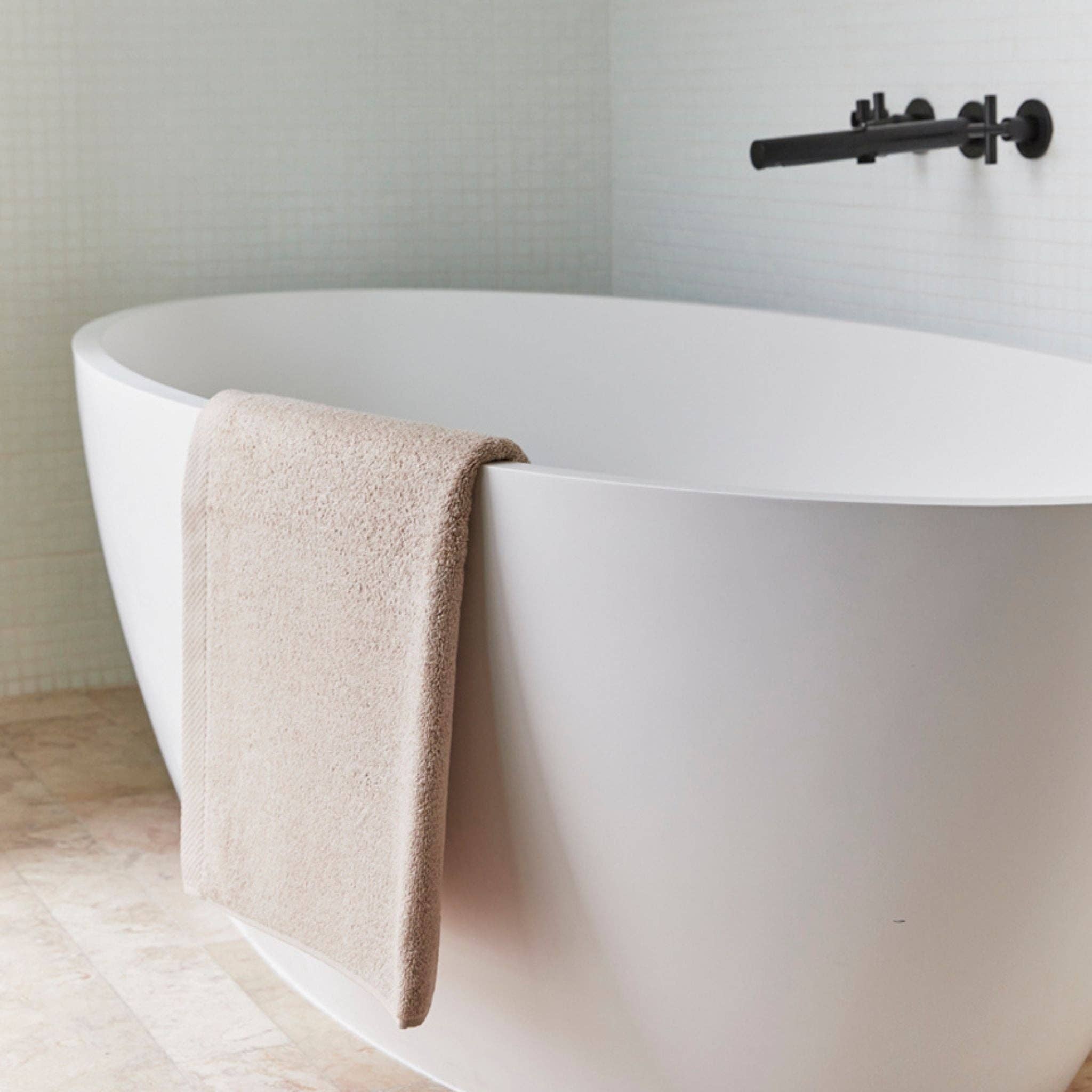 Torres Novas - Venta al por mayor Toallas de baño - Toallas de baño beige Luxus de 550 GSM9