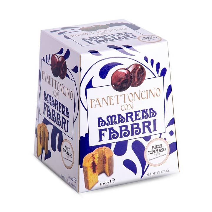 AMARENA FABBRI + BRERA MILANO Baby Panettone 100g for wholesale by Gourmet Food Solutions, Inc.