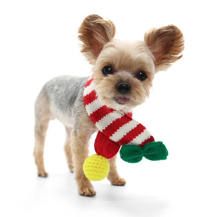 Candy Cane Scarf for wholesale by Dogo Pet