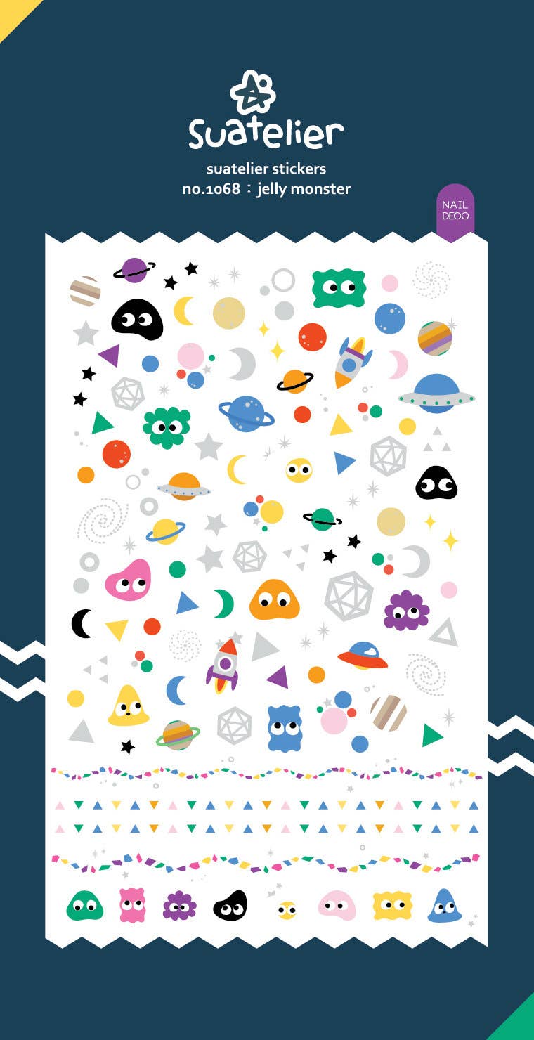 Love My Tapes Inc - Wholesale Sticker - Jelly Monster 1068 Planner Bullet Journal Deco Stickers0