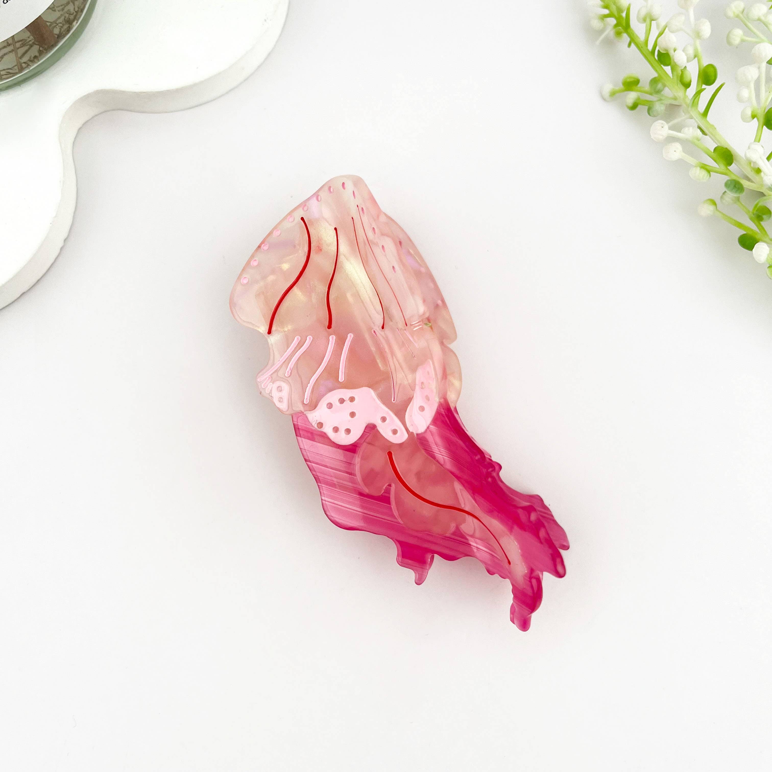 mildstyles - Wholesale Hair Clip - Women's - Graceful Jellyfish Acetate Hair Claw Clip10