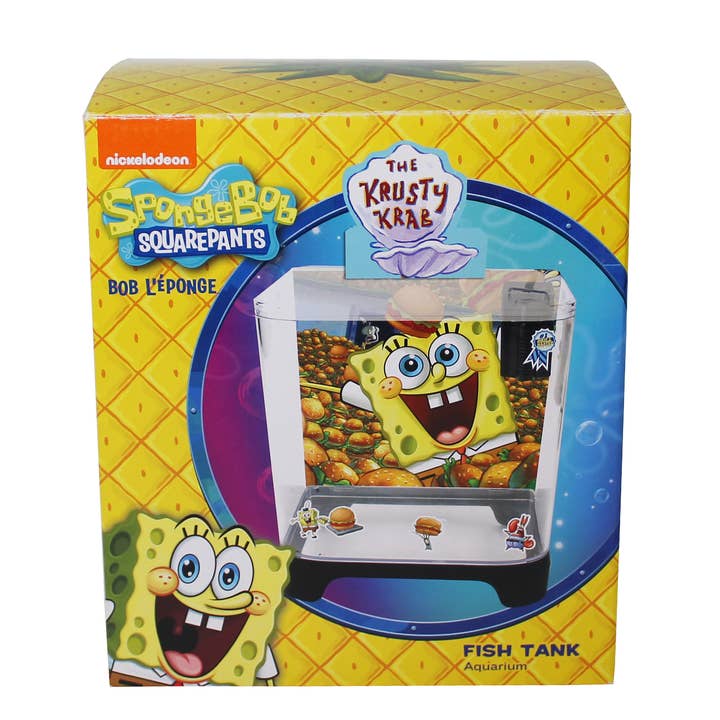 Penn-Plax - Wholesale Pet Toy - Cat/Dog - SpongeBob SquarePants Starter Kit with 1.5 Gallon Tank