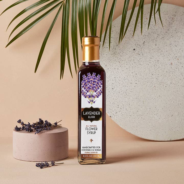 Floral Elixir Co. - Wholesale Cocktail mix/syrup - Lavender Elixir. All Natural Cocktail & Soda Syrup.5