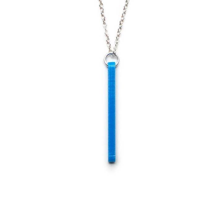 Collana con ciondolo a forma di barra, .75 «L x 0,5" H per la vendita all'ingrosso da parte di Brevity.