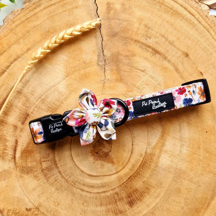 Pet Pooch Boutique - Wholesale Pet collar – Dog - Little Enchanted Meadows Floral Dog Collar/Opt Accessory5