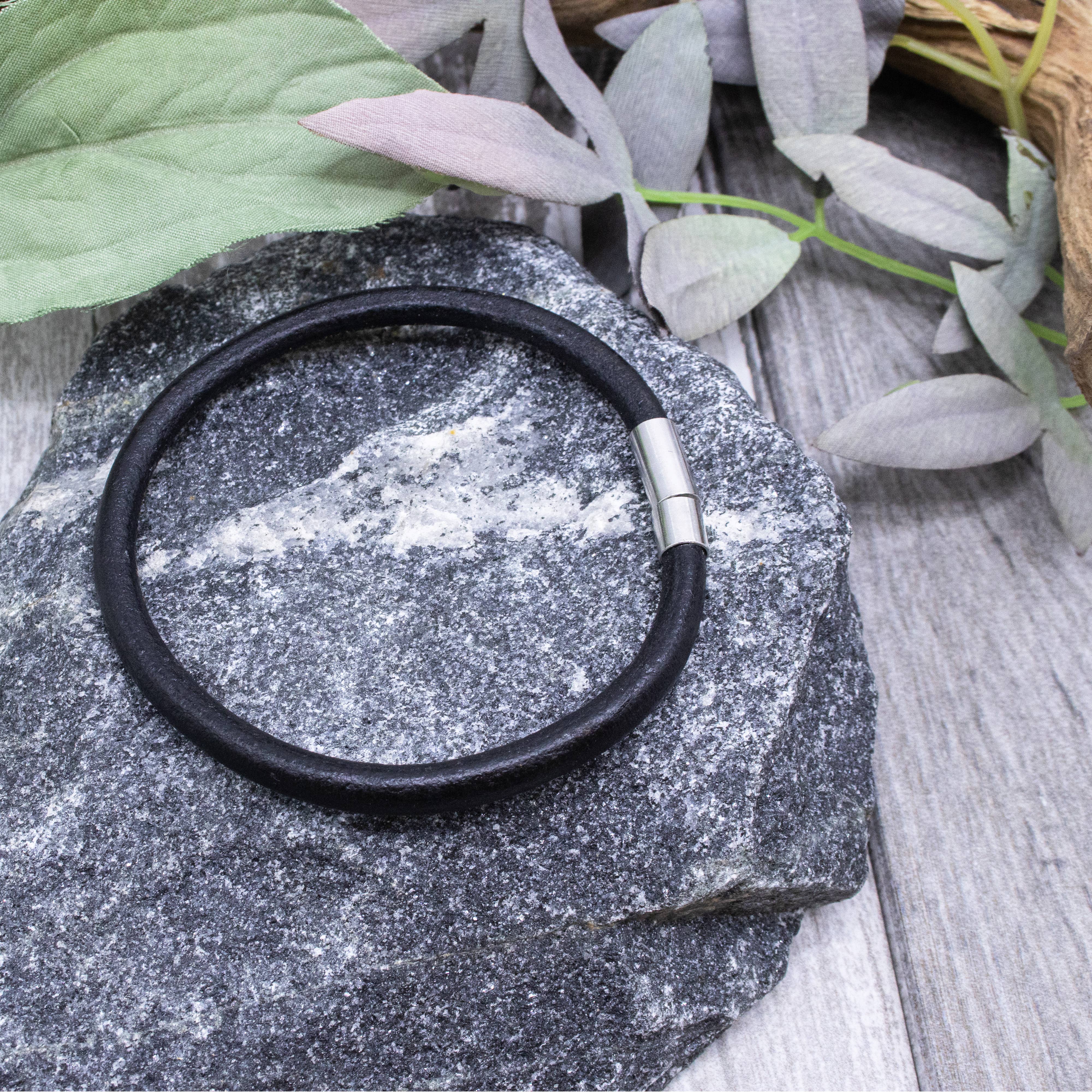 Natalia - Vente Bijou – homme - Bracelet en cuir véritable pour homme - PC10