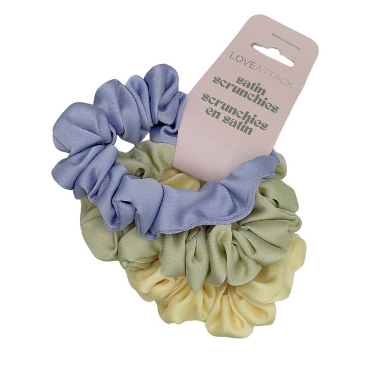 Love Attack - Wholesale Scrunchie - Women's - Small Satin Scrunchie Set - 3pcs17