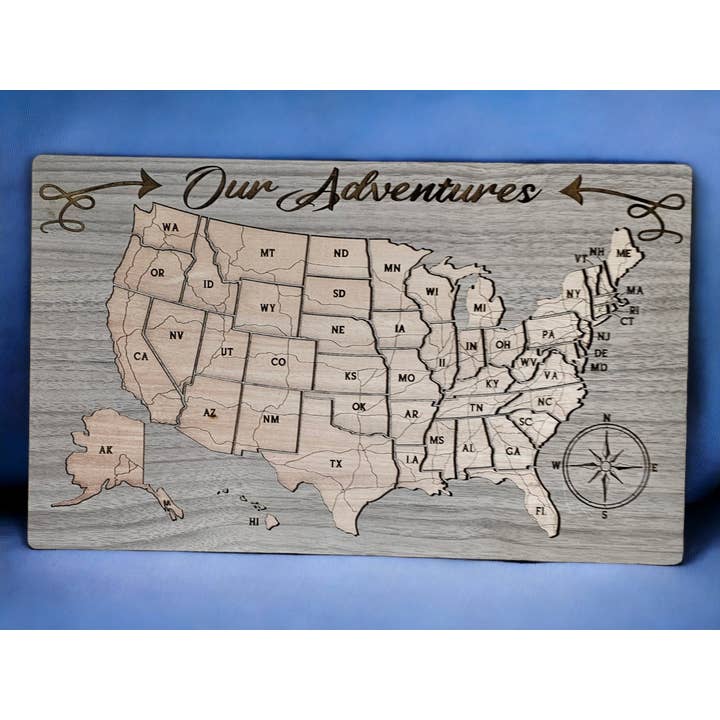 Carte de voyage - Nos aventures pour la vente par Kaci's Kreations