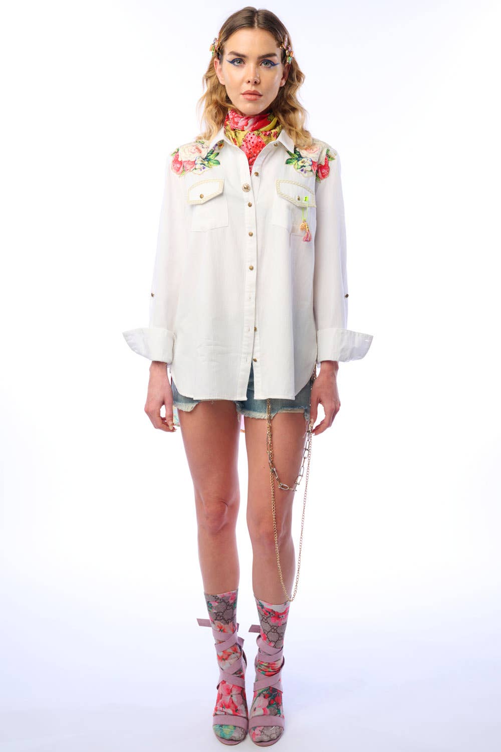 White Marcella Shirt for wholesale on Faire10