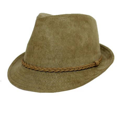 Cap Zone - Wholesale Fedora - Unisex - Monochromatic Braid Fedora0