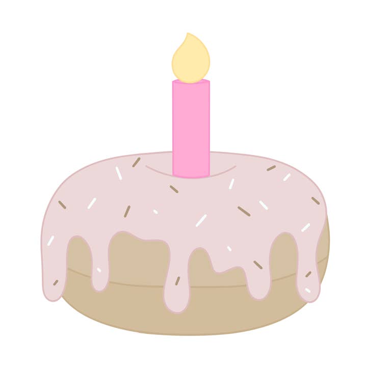 Maison’s Custom Cutters - Wholesale Cookie Cutter - Donut with Candle Cookie Cutter0