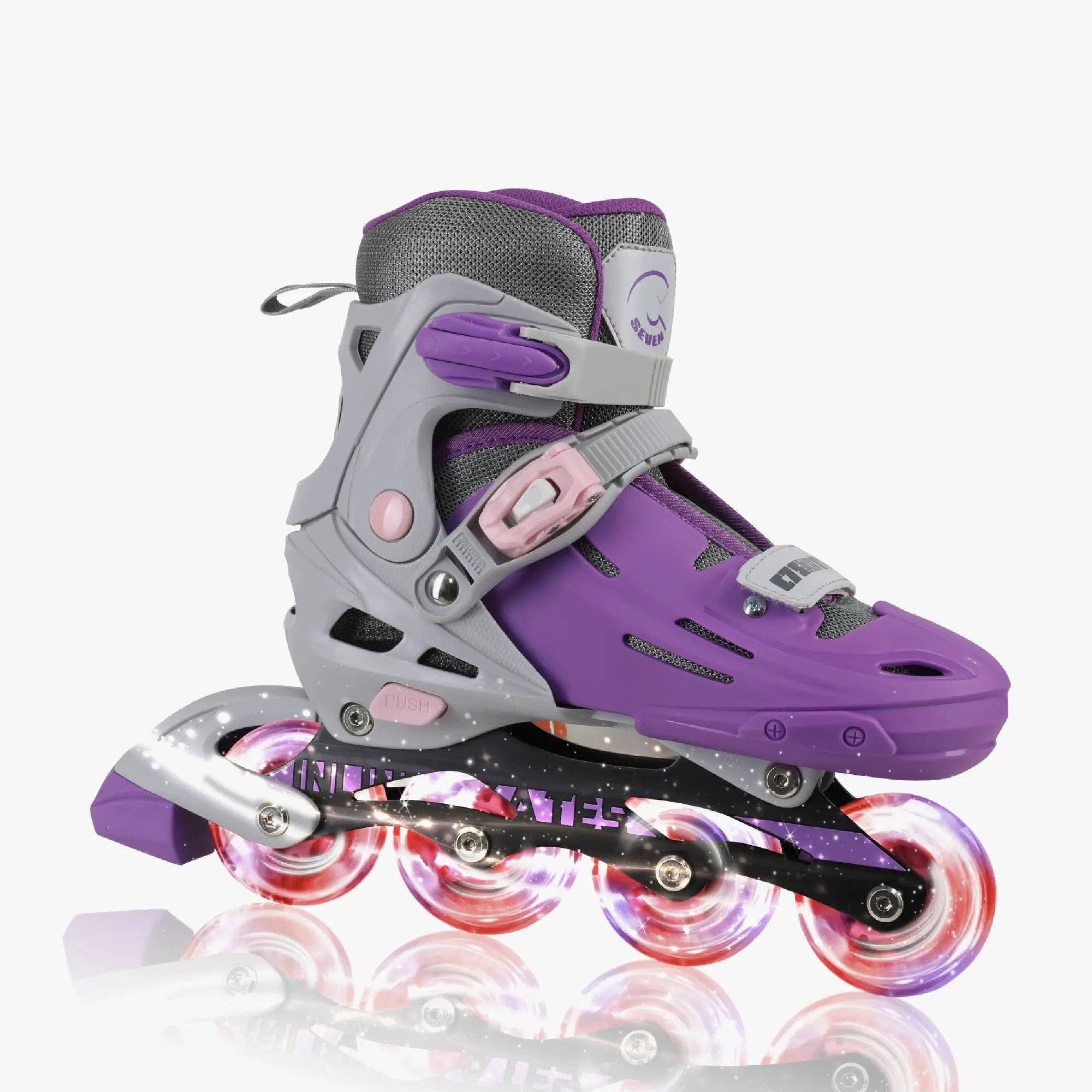 C7skates – wholesale Rullskridskor – herr – Galaxy Youth Inline skridskor med upplysta hjul0