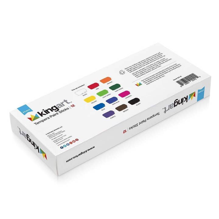 KINGART - Wholesale Paint Set - Tempera Paint Sticks, 12 Colors9