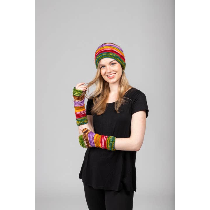 hand knitted glittens (glove+mitten) wo3207 hand knitted glittens (glove+mitten) wo3207