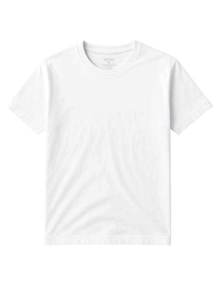 I-Wear Brands - Wholesale T-Shirt - Men's - 6 Pack Men's White Classic Crew Neck Short Sleeve Undershirt