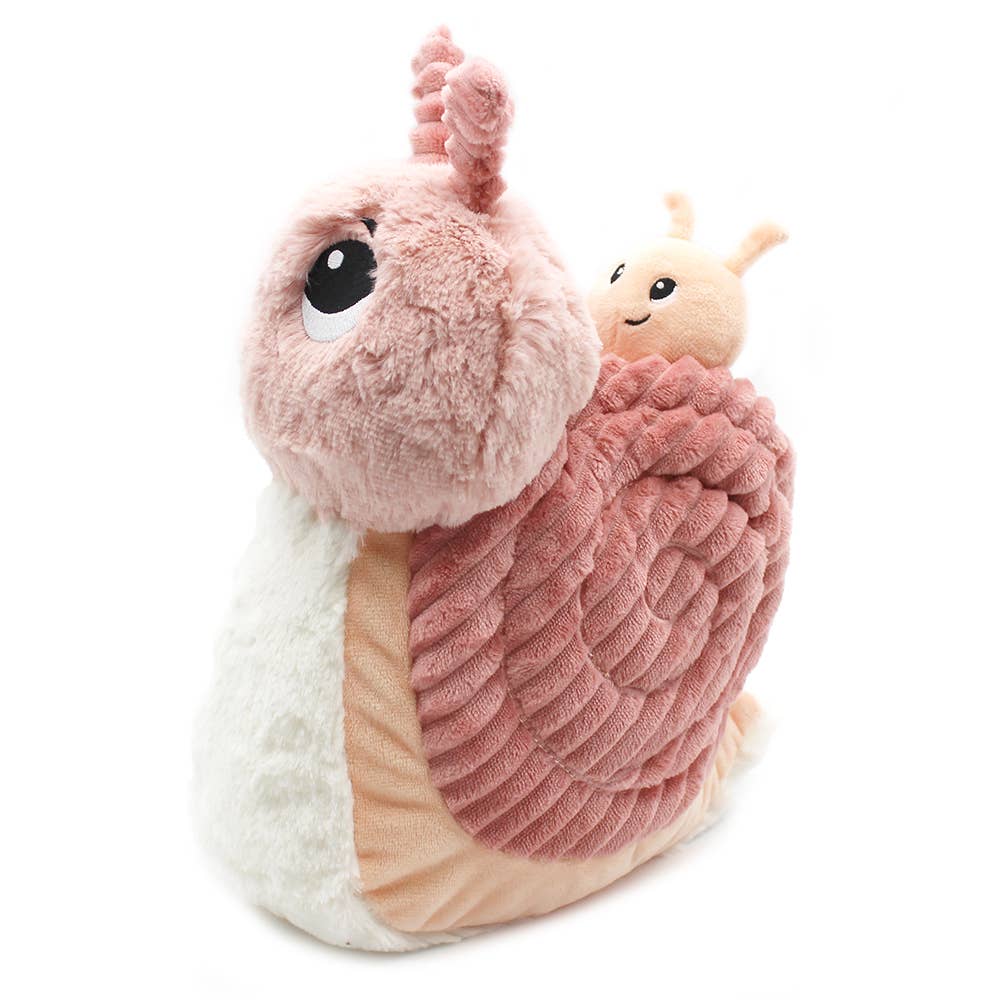 Les Déglingos, France - Vendita all'ingrosso Peluche - Bambini e neonati - LES PTIPOTOS - PELUCHE LUMACA MAMMA E BEBÈ ROSA 25CM1