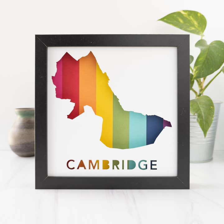 yeiou paper objects - Wholesale Map - Somerville Massachusetts Paper Place Map Art1