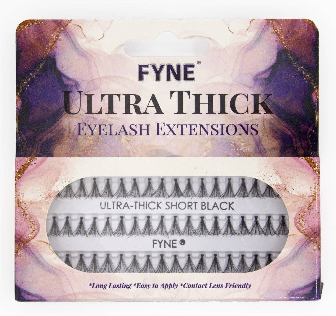 Fine Lines (UK) Ltd - Wholesale False/fake eyelashes - Ultra Thick Individual Eyelash Extensions - SHORT 626-01