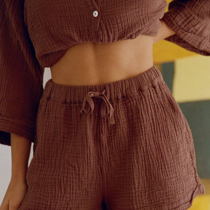 Short Marra - Brown and other Purchase Wholesale gafas madera. Free Returns & Net 60 Terms on Faire trending on Faire.