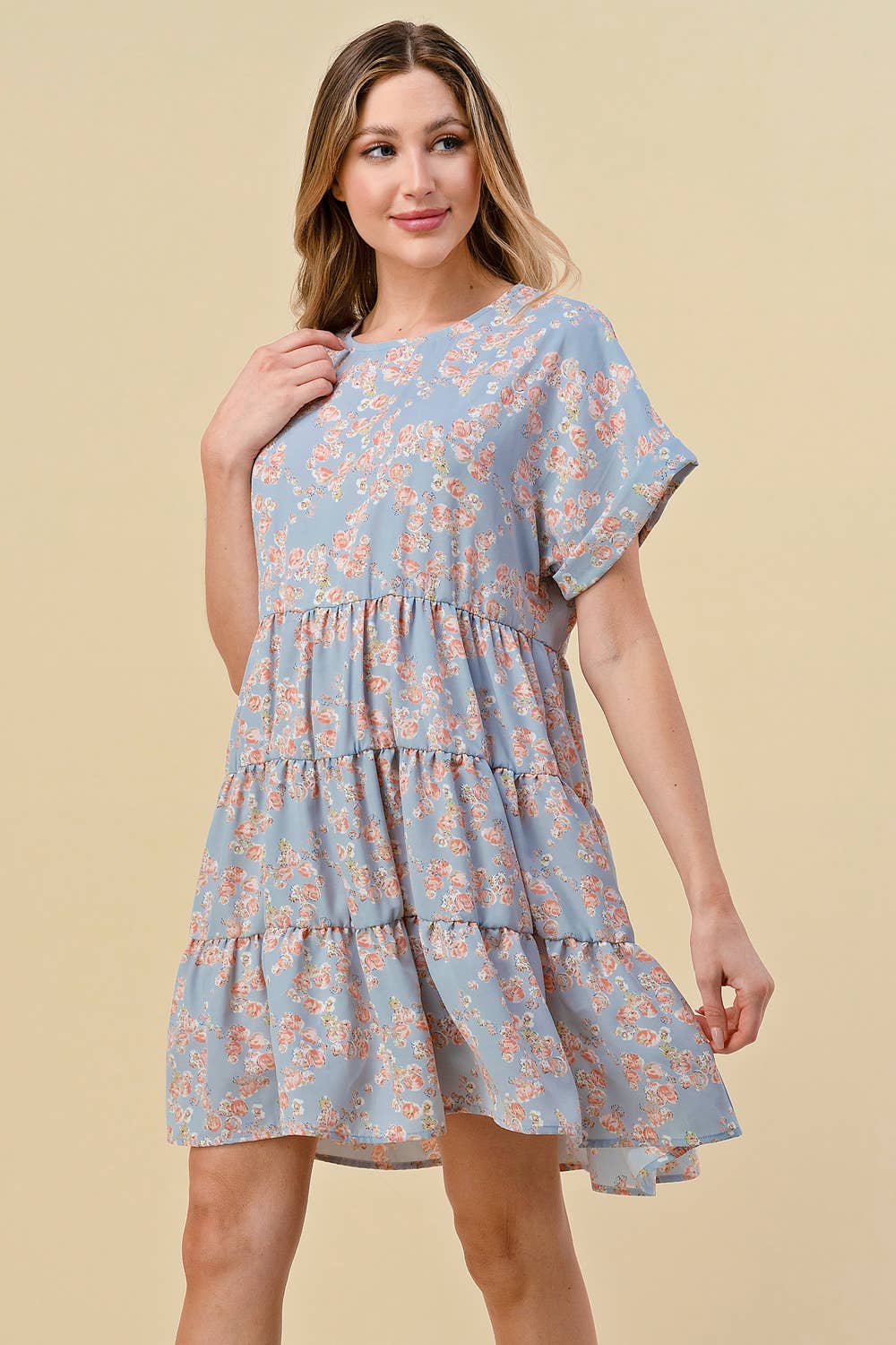 Lily Gray – Engroshandel Kjole - Dame – AD0214A - LAVENDEL - REGELMÆSSIG STØRRELSE12