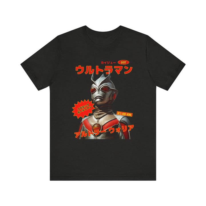 KILLER RETRO - Wholesale Screen Printed T-Shirt - Unisex - Vintage 70's Ultraman Kaiju Retro Graphic Tee.5