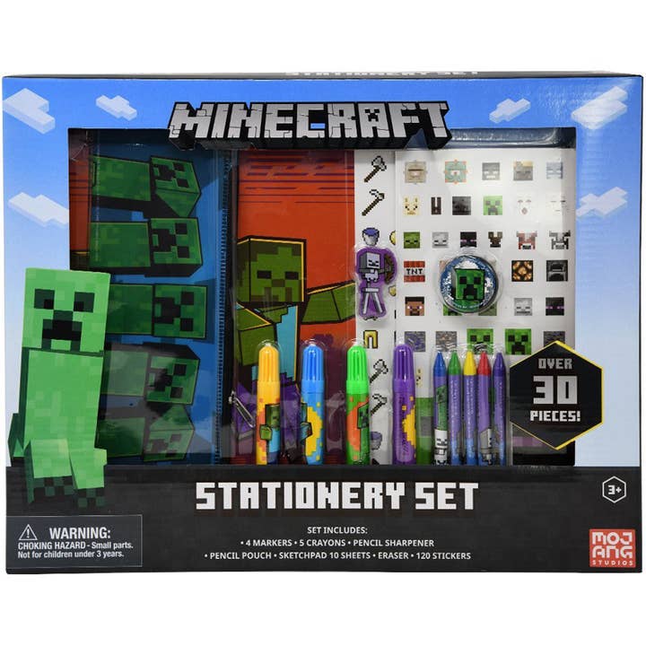 Set de Papelería Minecraft de Más de 30 Piezas en Caja para venta al por mayor de Deluxe Import Trading