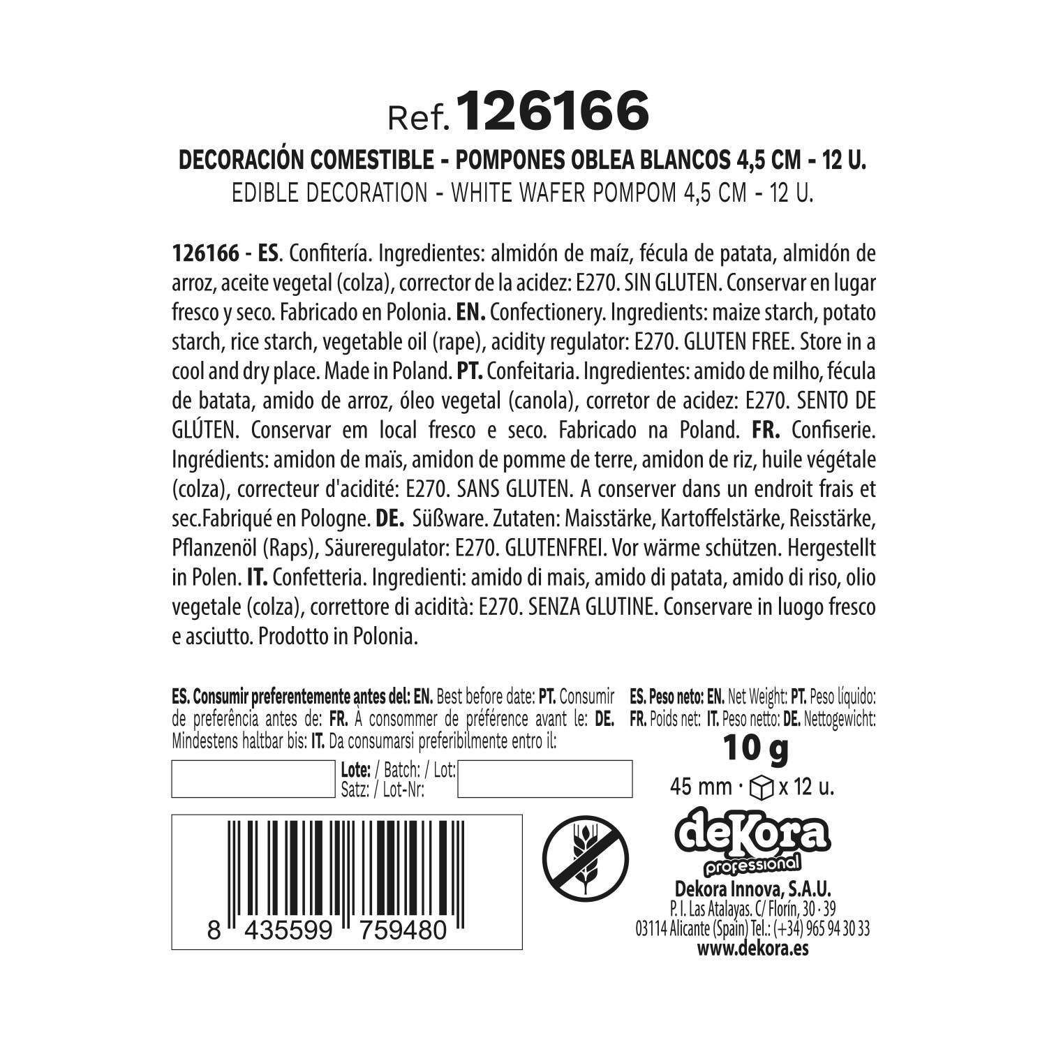 dekora - Wholesale Cake/Cupcake Topper - Wafer Edible Flowers, 4.5 cm9