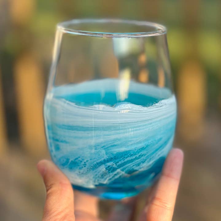 Fluid Life by Sharon - Wholesale Wine Glass - Wine glasses with resin0
