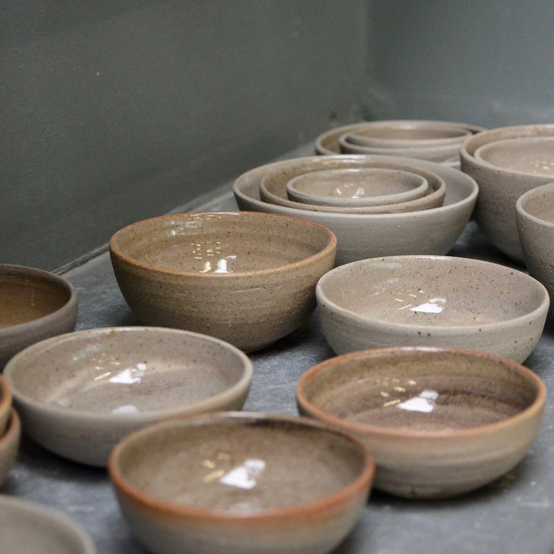 Noot ~Swart - Venta al por mayor Bol de mesa - Juego de 5 mini cuencos anidados reciclados N+S2