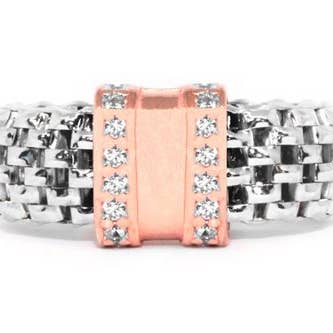 Sunset ANL V12 mesh ring for wholesale by Alexandra Plata